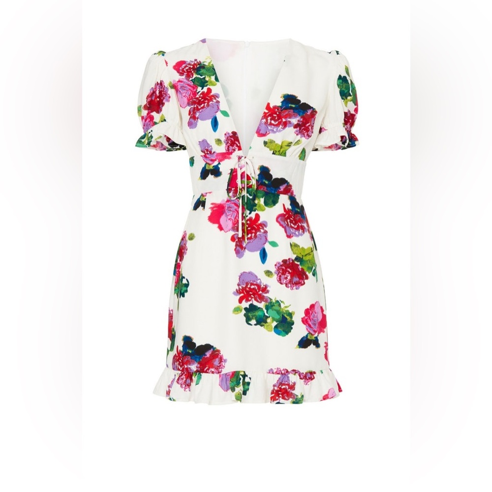 Ashley Park Floral Ruffle Hem Dress size 0